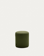 Пуф Kaeli со съемным чехлом из зеленого букле Ø 43 см