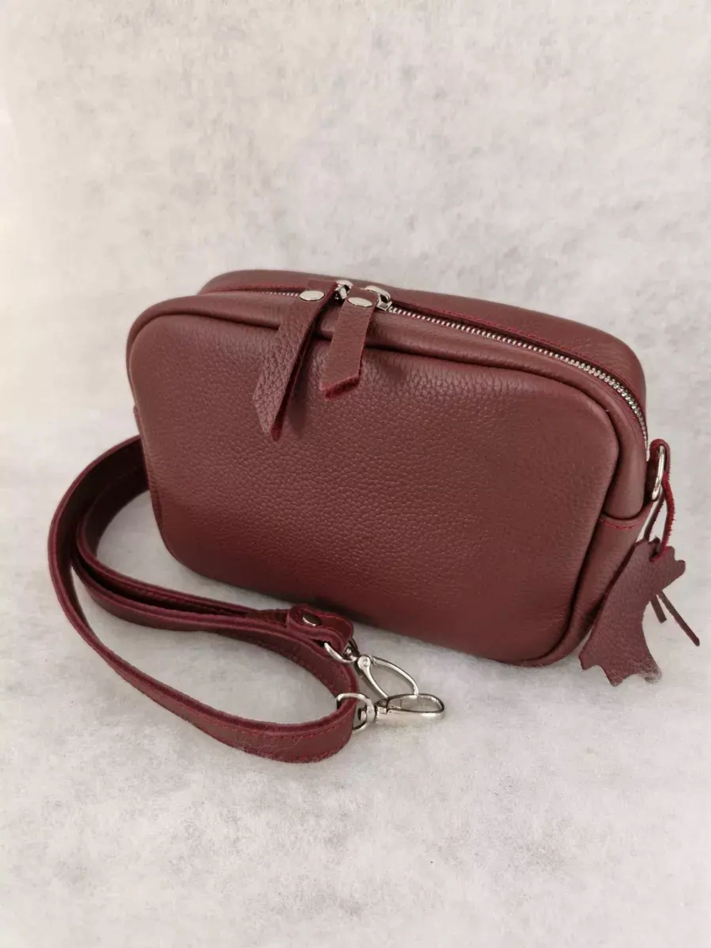 Сумка из натуральной кожи кросс боди