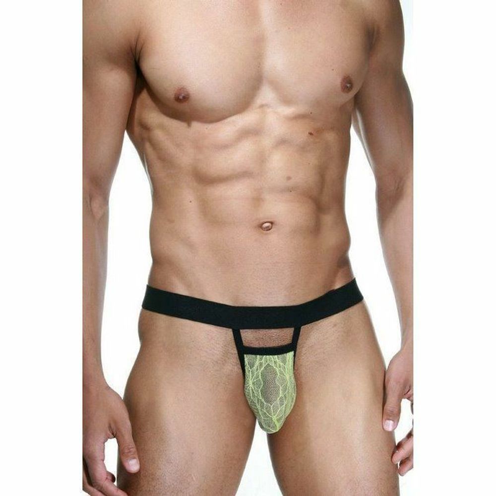 Мужские трусы стринги салатовые La Blinque LB15340