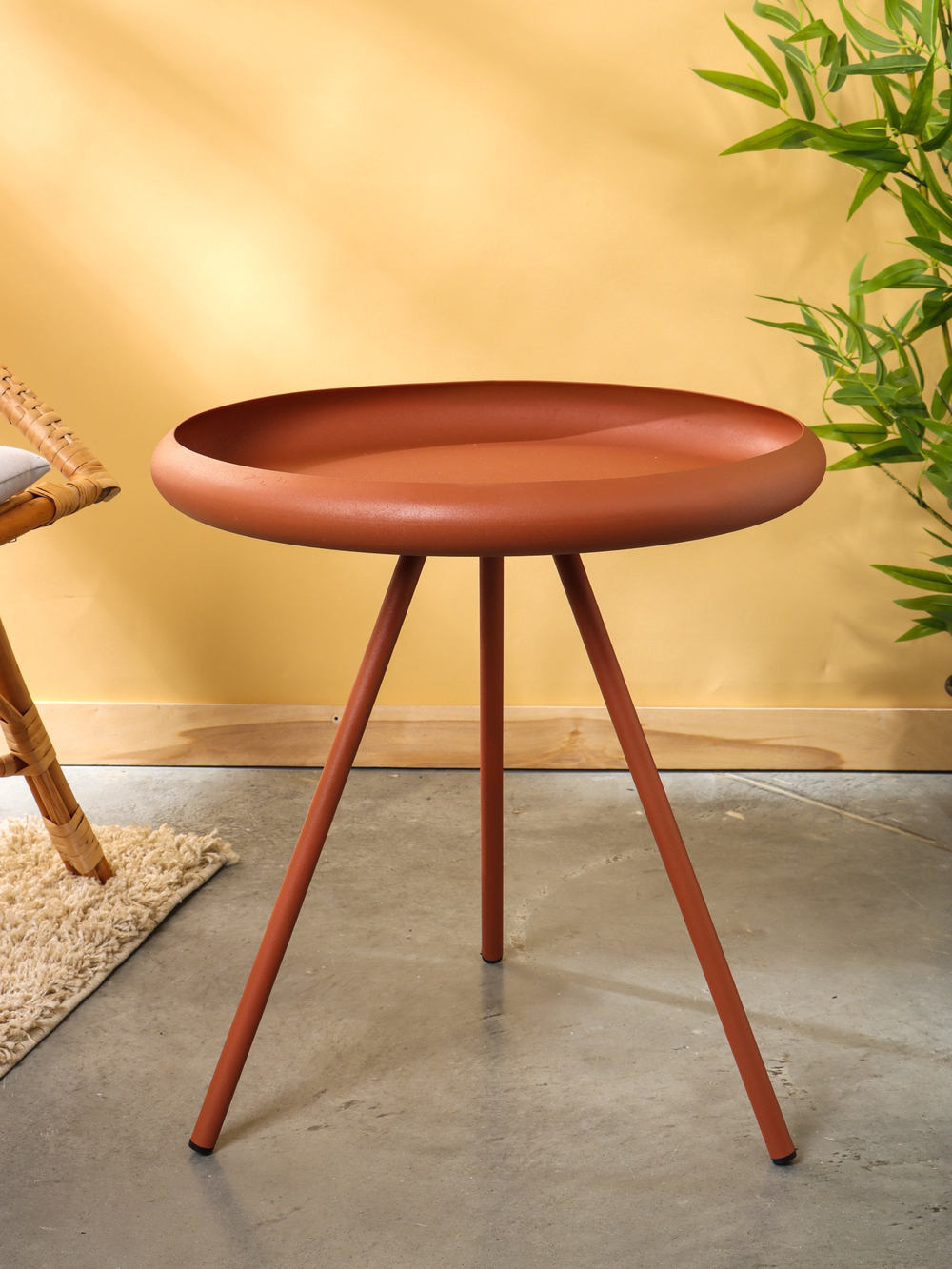 Столик кофейный текстурный "Терракотовый" 50х50х55 см