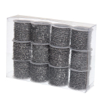 Шнур декоративный с бахрамой 4м серебро 12шт