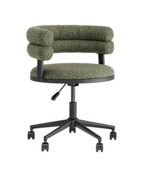 Стул офисный Ponty зелёный чёрные ножки