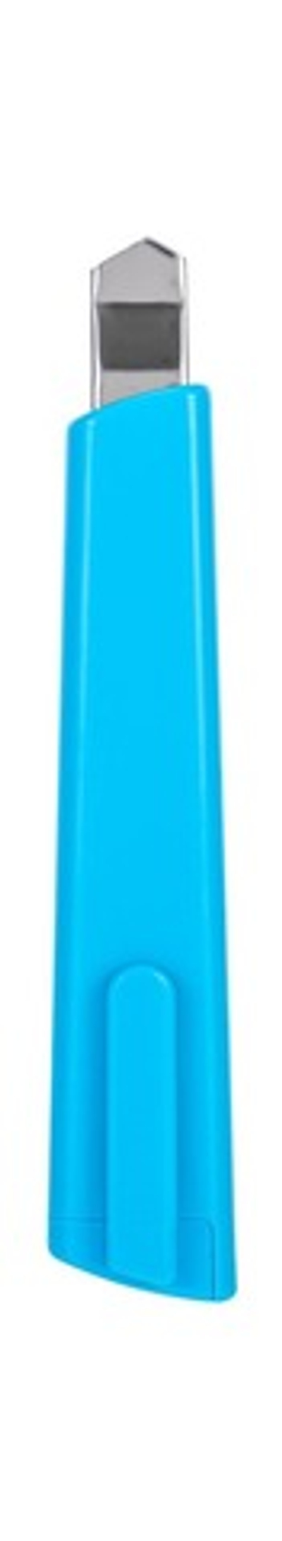 Нож канц. 9мм пласт. Deli Rio фиксатор, сталь E2038 синий