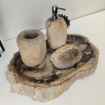 Набор из окаменелого дерева 4 предм Fossil Set NF-63066 поднос 30см*44см