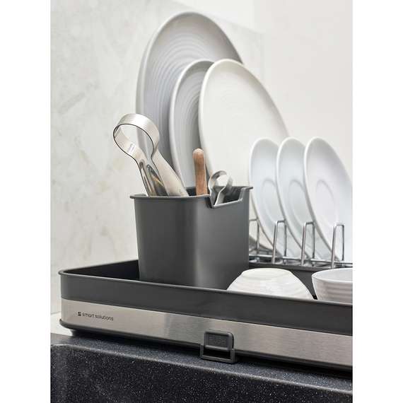 Сушилка для посуды atle раздвижная большая, черная