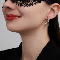 "Вишенка" серьги из коллекции "Оттепель" от Jenavi с английским замком