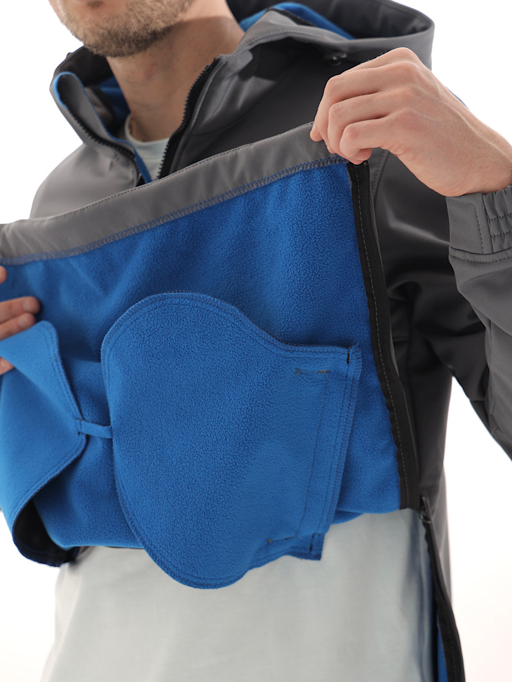 Анорак софтшелл город горький серый