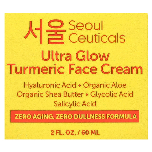SeoulCeuticals, крем для лица с куркумой, для сияния кожи, 60 мл (2 жидк. унции)