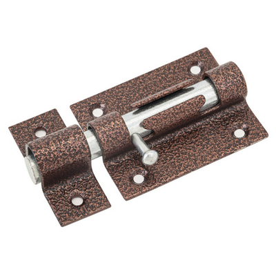 Засов дверной С-Петербург круглый ригель универсальный медь