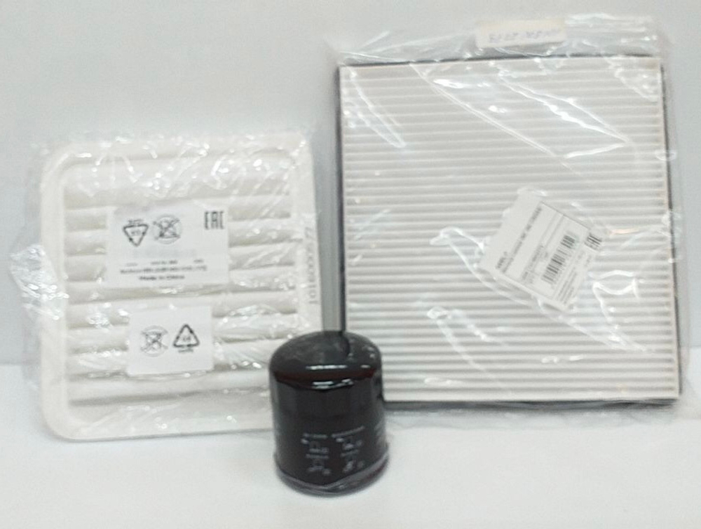 Комплект фильтров (воздушный + салонный + масляный) для Geely MK, MK Cross 1016000577/1018002773/1106013221