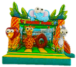 Коммерческий надувной батут "Чудо-сафари"