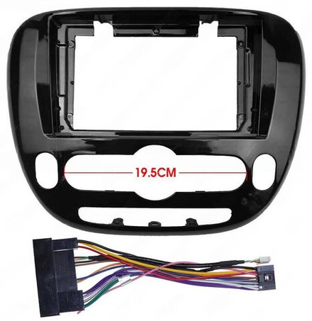 Магнитола для KIA Soul 2 2014-2019 (климат, рамка глянцевая) - Carmedia SF-9740-C QLed+2K, Android 13, UIS7870 (DUDU7), CarPlay, SIM-слот