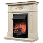 Каминокомплект Real Flame Lilian WT с очагом Majestic Lux Black RC