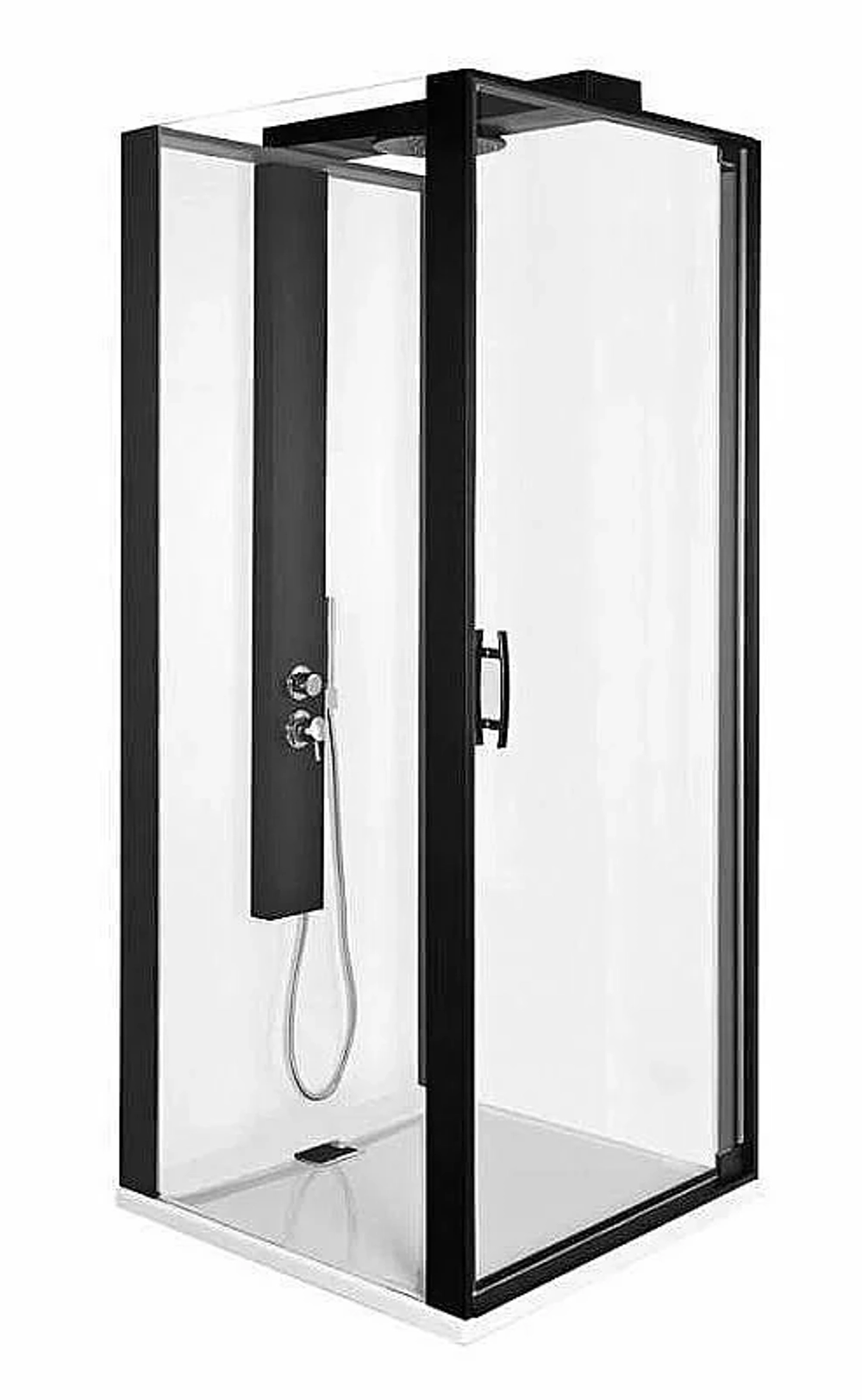 Душевой уголок Vitra ZEST 90x90 черный/прозрачный