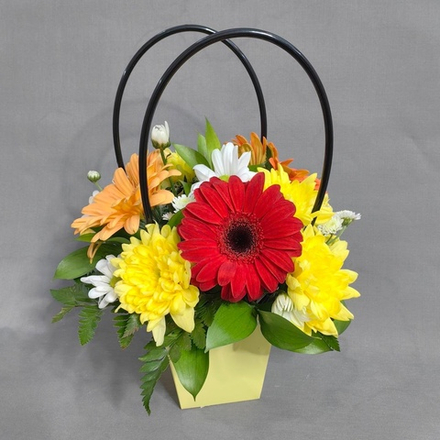 Сумочка с герберами