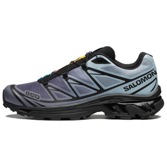 Salomon XT 6 Беговые кроссовки Низкие Черный/Туманный синий/Серо-голубой Унисекс