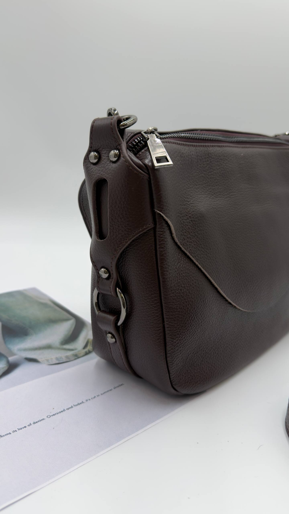 Сумка женская натуральная кожа арт. 642-2 цвет "шоколадный"