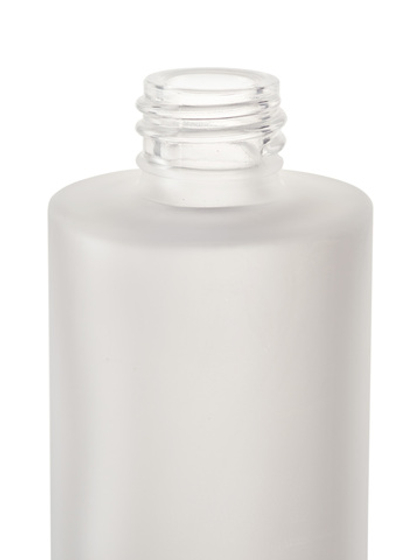 Стеклянный матовый прозрачный флакон 100 мл 20/410 прямые плечи