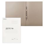 Скоросшиватель картонный BRAUBERG, плотный картон, белый, до 200 листов, 127821