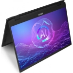 Ноутбук MSI Summit Pro 16 AI A2HVETG-085RU Core Ultra 7 255H 32Gb SSD1Tb NVIDIA GeForce RTX4050 6Gb 16" IPS Touch QHD+ (2560x1600) Windows 11 Pro black WiFi BT Cam (9S7-159631-085)