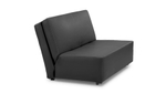Диван Лорт Galaxy Black 142*100*86 см, Черный Экокожа Аккордеон Фиеста