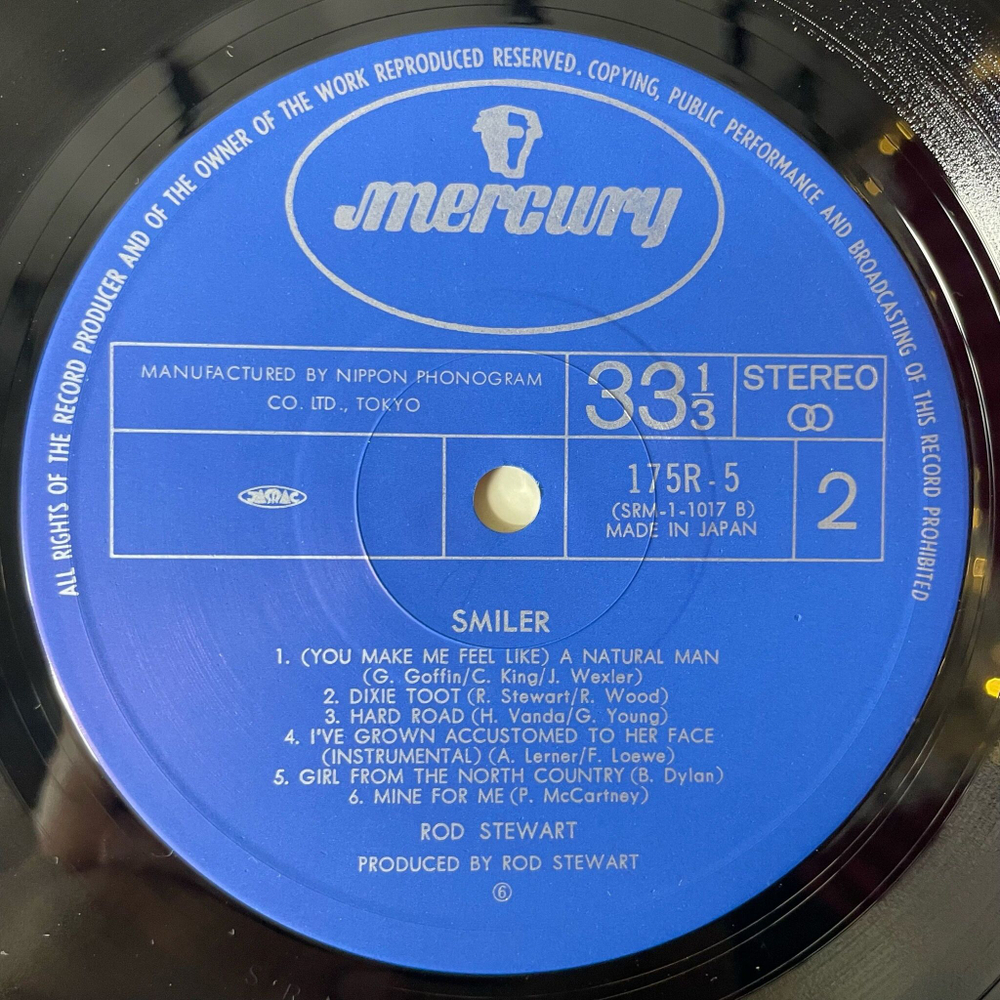 Винтажная виниловая пластинка LP Rod Stewart Smiler (Japan 1979) (Obi)