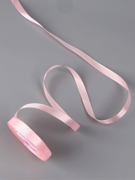 Лента атласная розовая 23м