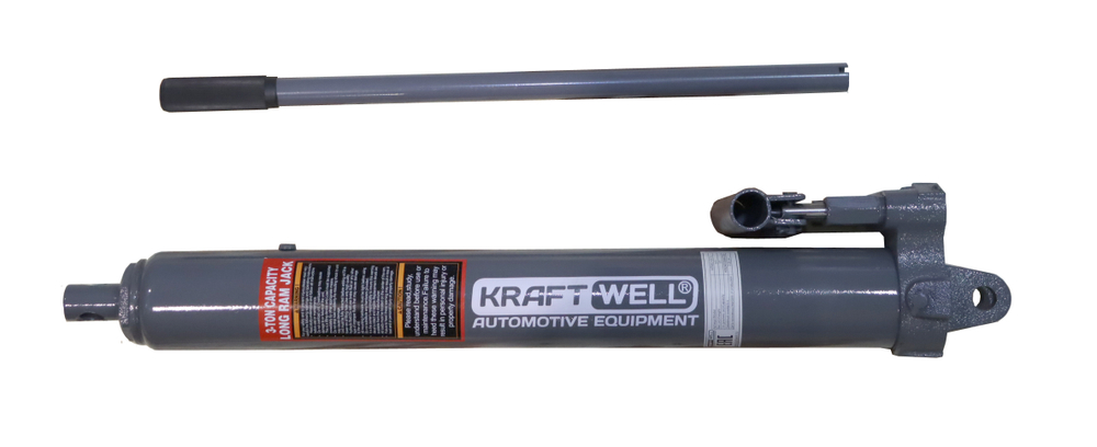 KraftWell KRWC1DCYL Цилиндр гидравлический с двухтактным насосом 3  т