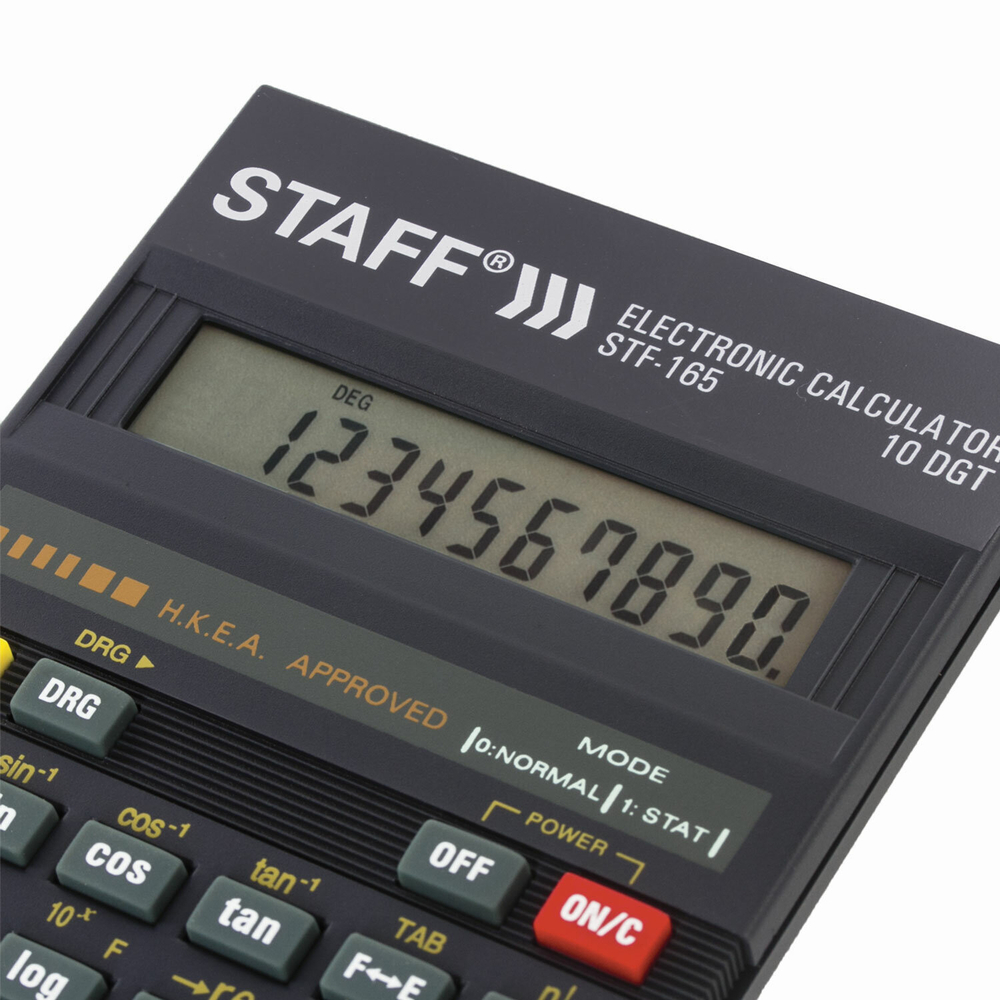 Калькулятор инженерный STAFF STF-165 (143х78 мм) 128 функций 10 разрядов