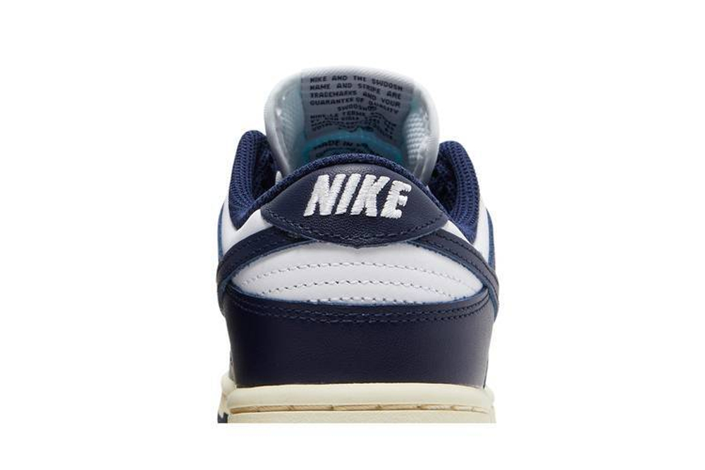 Кроссовки Nike Dunk Low "Midnight Navy And White" (Женская размерная сетка)