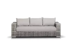 "Тито" лаунж-зона из искусственного ротанга, цвет серый