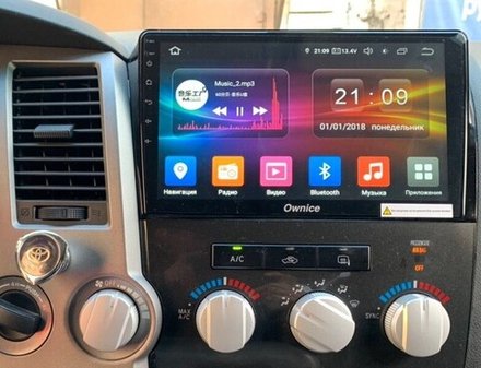 Магнитола для Toyota Tundra XK50 2007-2013,  Sequoia XK60 2007-2022 - Carmedia OL-1688 IPS, Android 10, 8 ядер (TS18), 4G SIM-слот