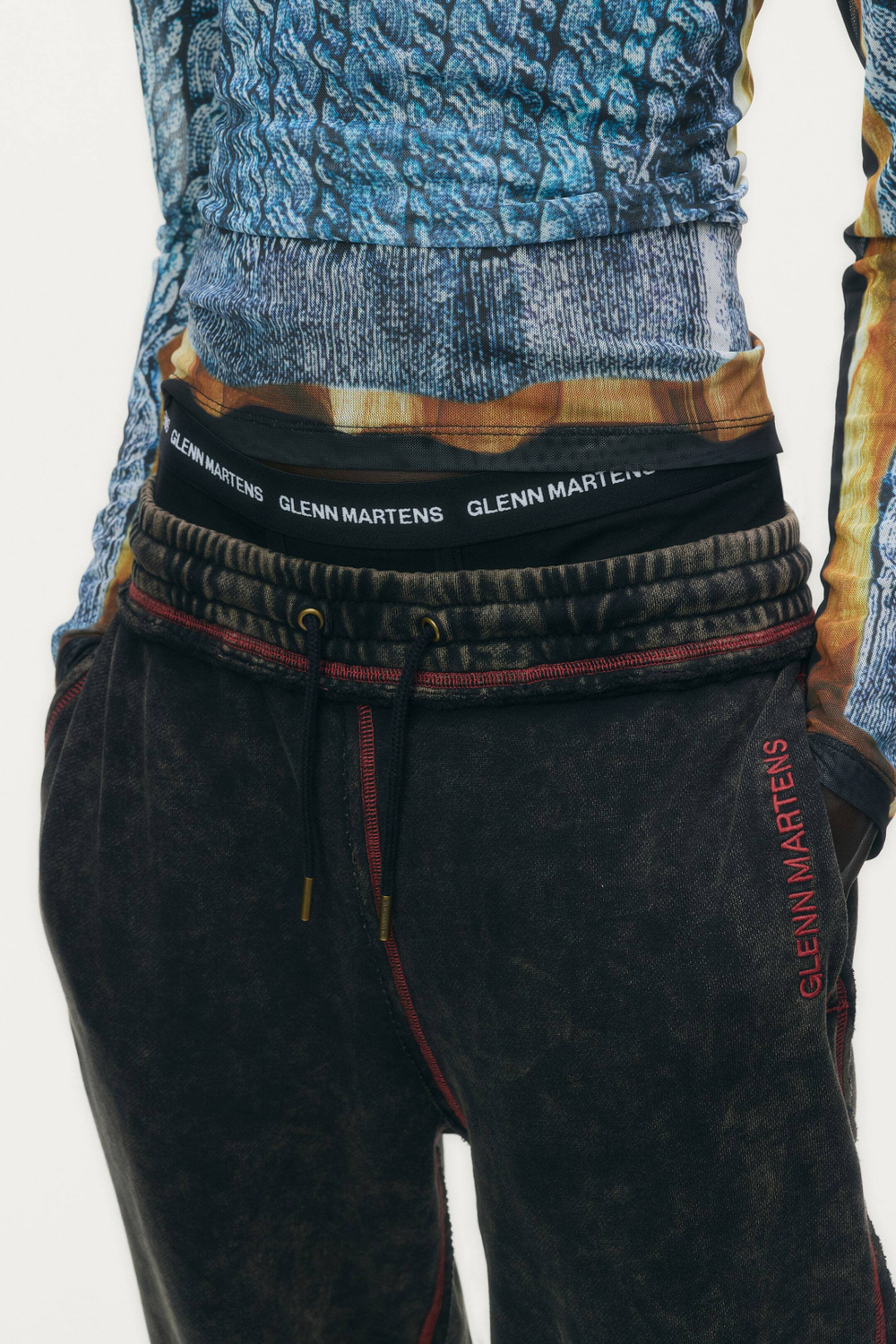 H&M - Glenn Martens Набор из 5 коротких трусов-боксеров, черный