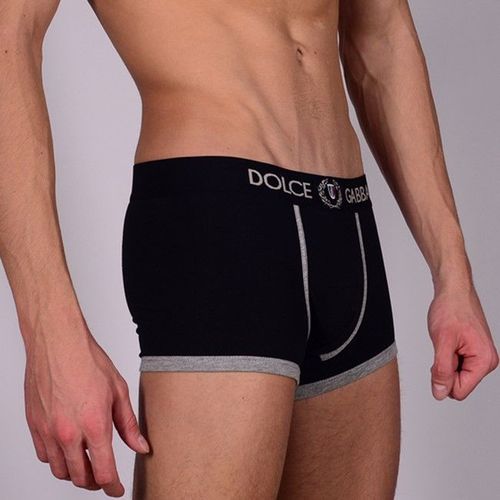 Мужские трусы боксеры черные Dolce Gabbana Classic Trunks