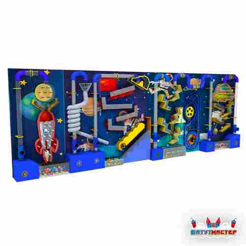 Интерактивная стена для детского сада «Галактика движения», 6,2×1,8×0,6 м