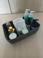 Органайзер для косметики плетеный