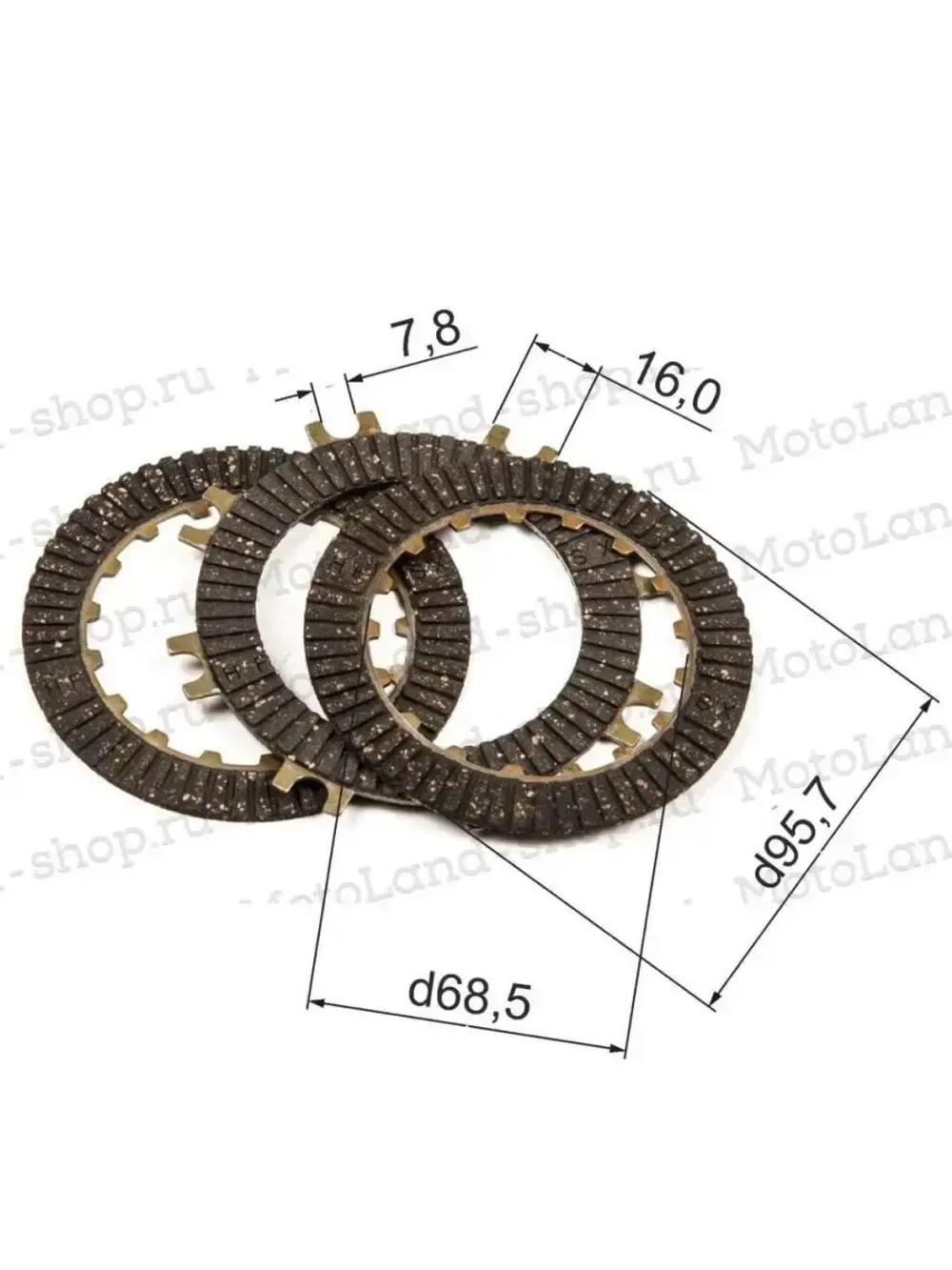Диски сцепления 50-110см3 для питбайка полуавтомат