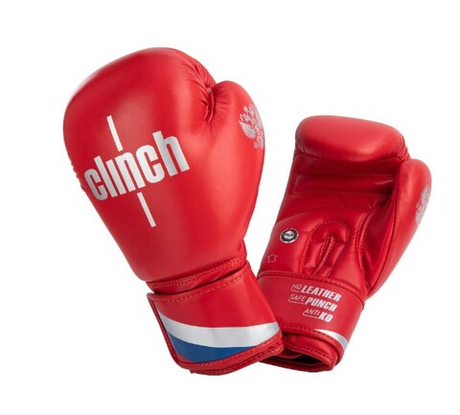 Перчатки боксерские Clinch Olimp Plus красные
