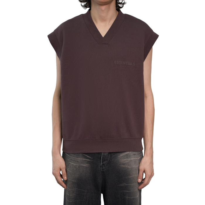 Fear Of God Essentials V-Neck Vest "Plum"