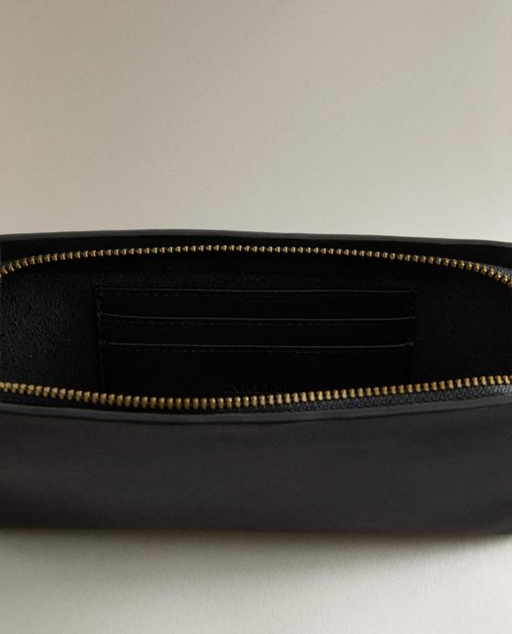 ZARA HOME КОЖАНЫЙ КОШЕЛЕК, ЧЕРНЫЙ