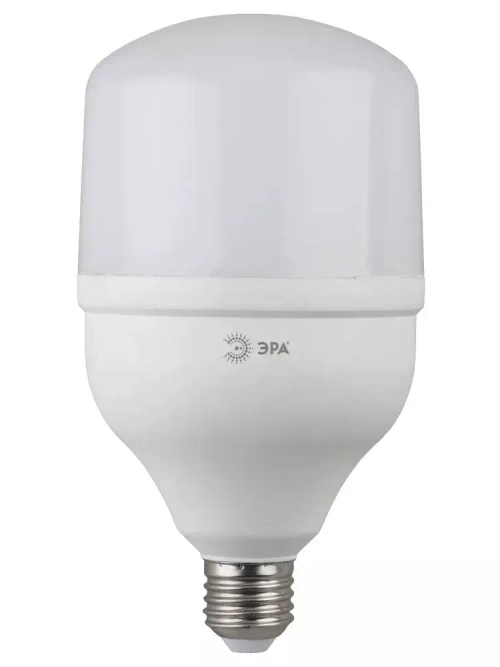 Лампочка светодиодная промышленная ЭРА LED E27/E40 50 Вт T100 колокол 4000К нейтральный белый свет 1 штука