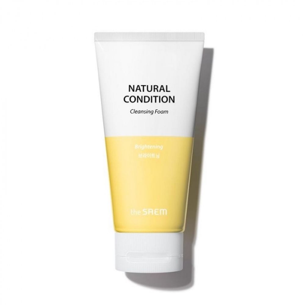 The Saem Natural Condition Cleansing Foam пенка для умывания с фруктовыми кислотами для сияния кожи