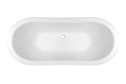 Ванна из литьевого мрамора Эстет Бостон 180х74 белая, ФР-00000624