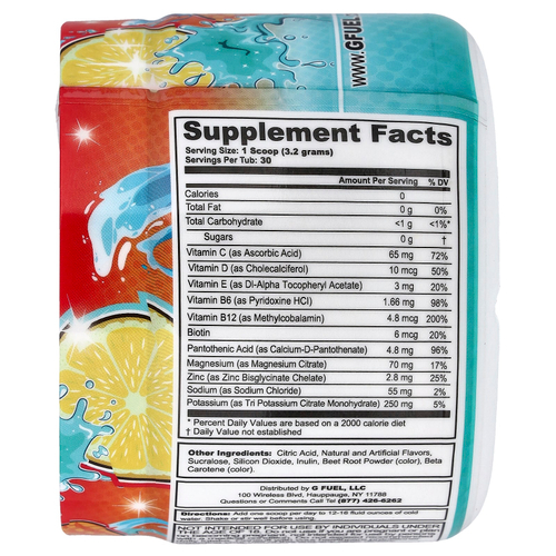 G FUEL, Supreme Hydration, манго и лимонад, 96 г (3,4 унции)