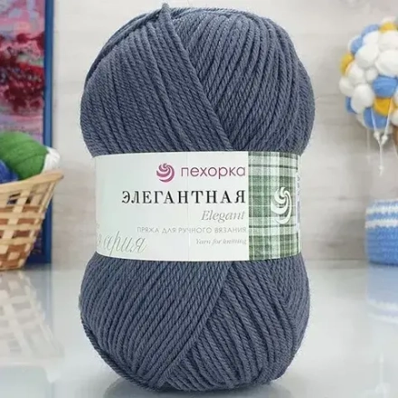 Пряжа Пехорка Элегантная,100% мериносовая шерсть, 100 г х5 шт/упак, 250 м (393-Св.моренго)