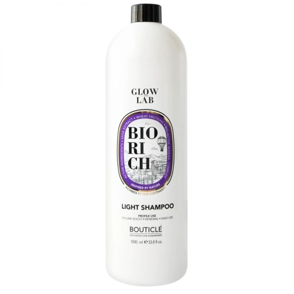 Шампунь для поддержания объёма для волос всех типов Glow Lab Biorich, 1000 мл
