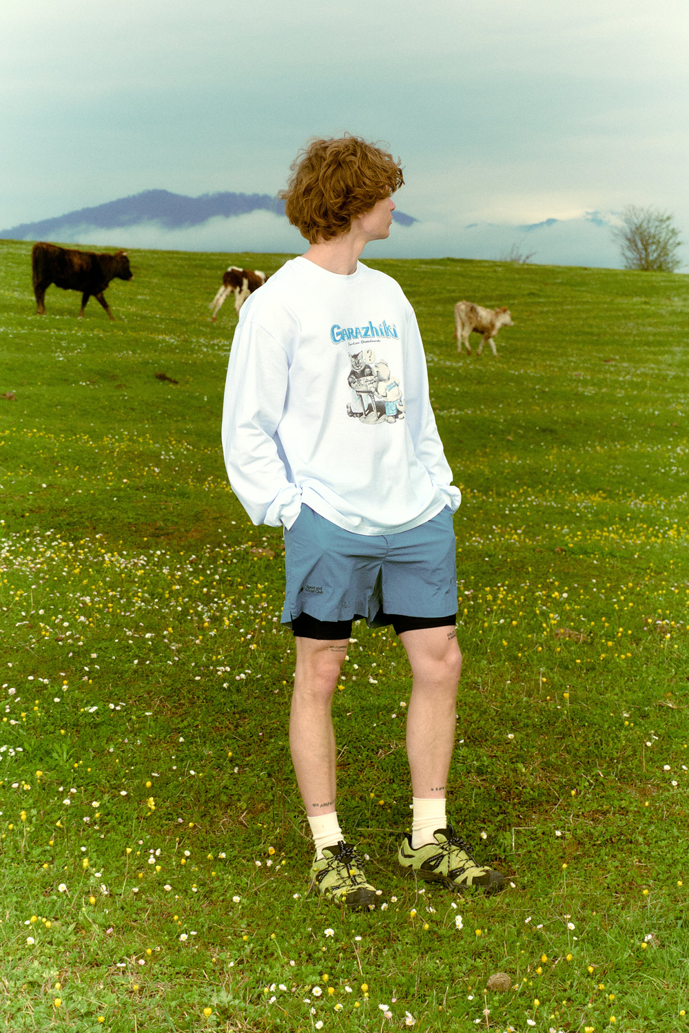 Лонгслив Called a Garment Garazhiki Longsleeve "White"