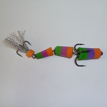 Приманка джиг. ФЛАЖОК 15 оранж./фиол./зел.