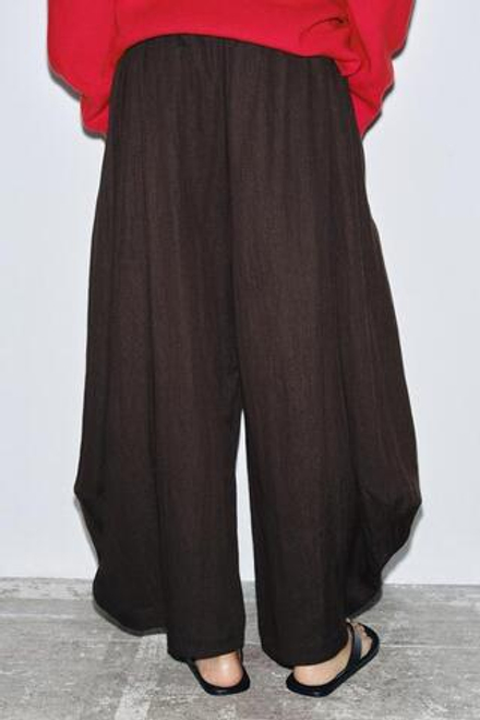 ZARA БРЮКИ С ОБЪЕМНОЙ ТЕКСТУРОЙ ZW COLLECTION, КОРИЧНЕВЫЙ