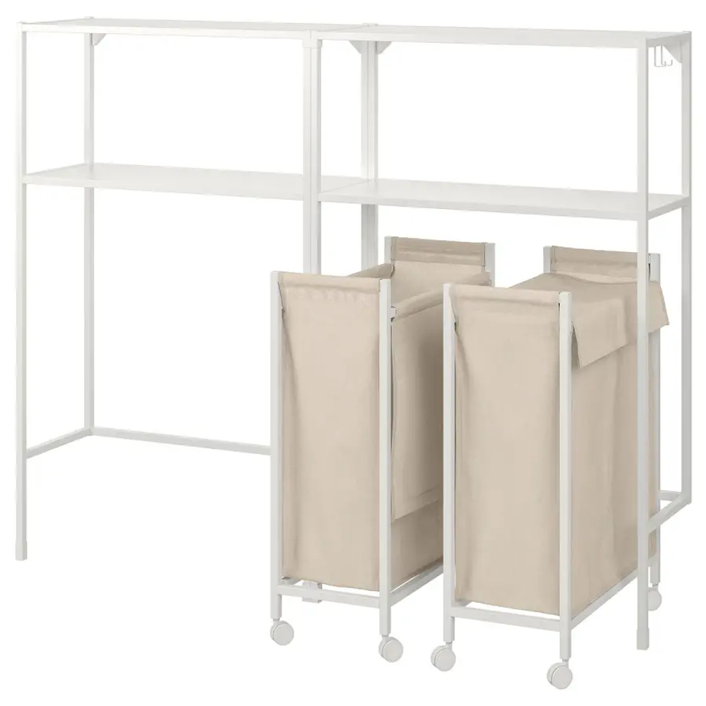 Комбинация для ванной - IKEA ENHET, 160х30х129 см, белый, ЭНХЕТ ИКЕА